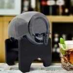 کلمن استیل مشکی طرح بشکه مدل Romance