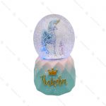 گوی موزیکال بزرگ طرح اسب تک شاخ بالدار آبی