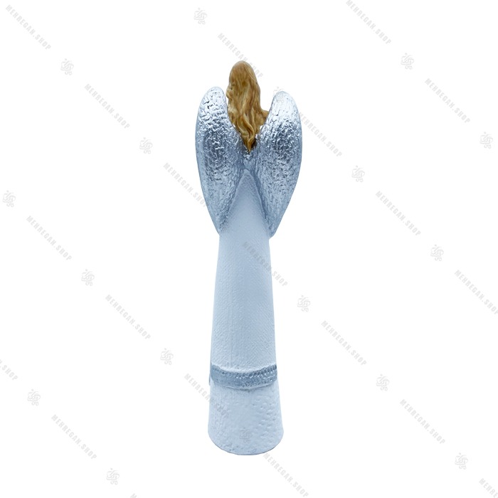 مجسمه دکوری رزینی فرشته گل بدست