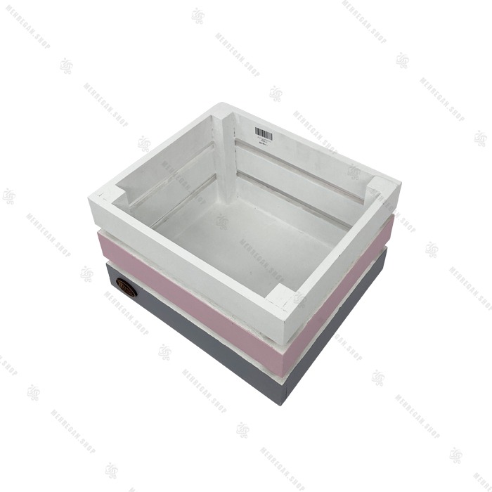 باکس هدیه چوبی سه رنگ سایز متوسط