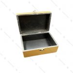 صندوقچه چوبی طلایی متالیک ساده