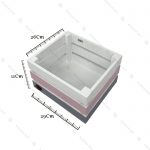 باکس هدیه چوبی سه رنگ سایز متوسط