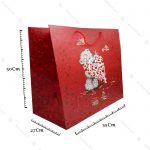 بگ هدیه قرمز طرح خرس با قلب