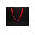 بگ کادوئی مشکی با بند قرمز