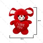 عروسک موش قرمز پولیشی با قلب