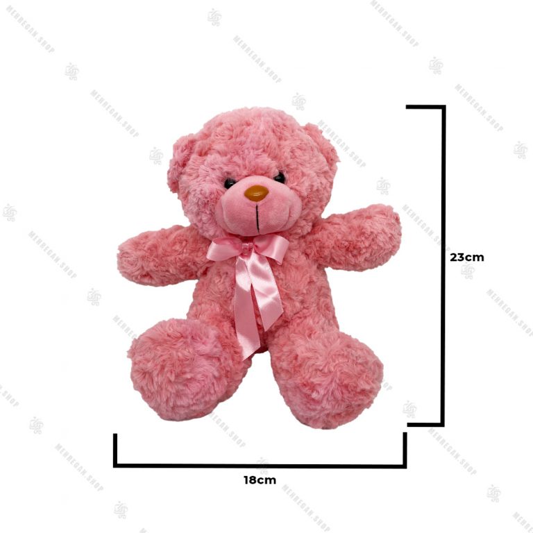 عروسک پولیشی خرس راس صورتی