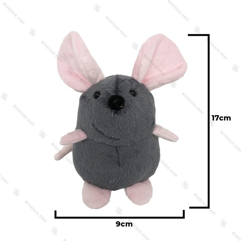 عروسک پولیشی موش خاکستری ایستاده بزرگ