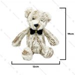 عروسک پولیشی خرس تدی سفید طلایی