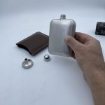 فلاسک استیل به همراه کاور چرمی