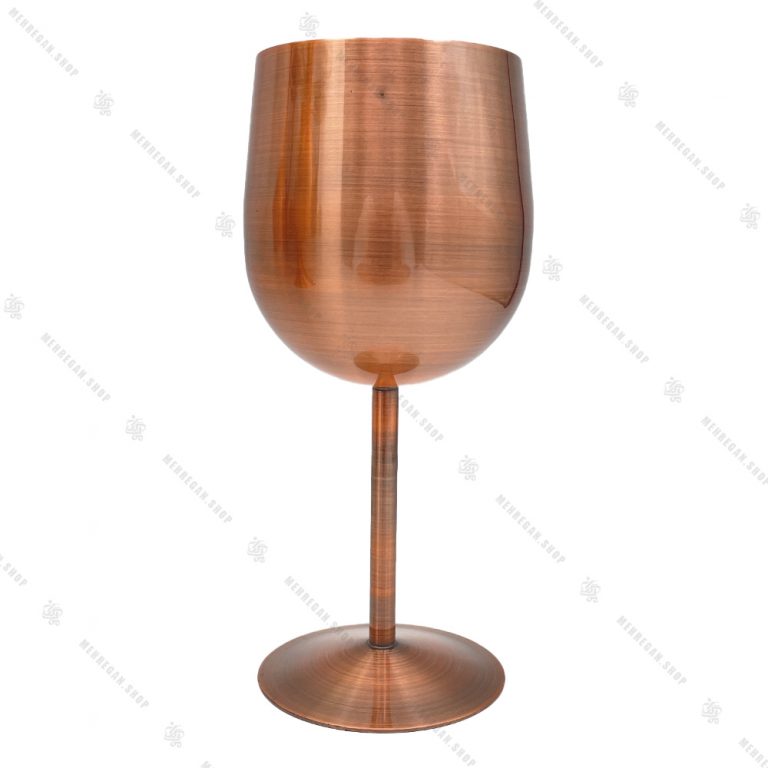 ست گیلاس پایه بلند استیل مسی