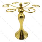 ست گیلاس پایه بلند استیل طلایی