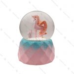 گوی موزیکال بزرگ طرح اسب تک شاخ بالدار صورتی