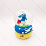 گوی موزیکال برفی فول مدل اسمورف پسر