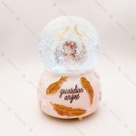 گوی موزیکال برفی مدل فرشته نگهبان نشسته