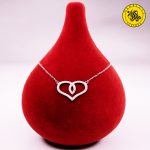 گردنبند نقره زنانه طرح قلب 3.07 گرمی