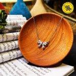 گردنبند نقره زنانه طرح پاپیون 3.84 گرمی