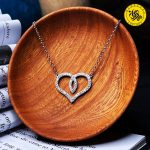 گردنبند نقره زنانه طرح قلب 3.07 گرمی