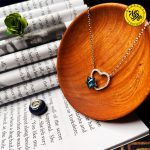 گردنبند نقره زنانه طرح قلب و ستاره 3.51 گرمی