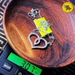گردنبند نقره زنانه طرح قلب 3.07 گرمی
