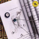 گردنبند نقره زنانه طرح قلب و ستاره 3.51 گرمی