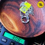 گردنبند نقره زنانه طرح ستاره زنجیری 3.08 گرمی