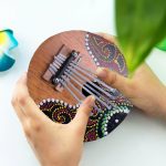 ساز آفریقایی کالیمبا مدل پوست نارگیل هفت تیغه