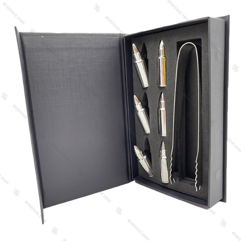 سنگ خنک کننده استیل مدل فشنگ 6 عددی