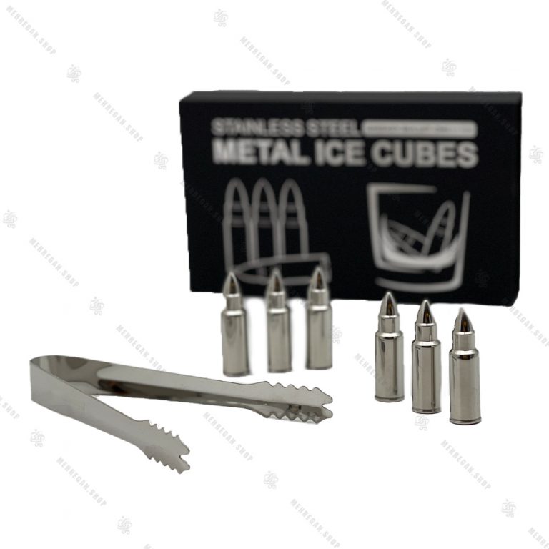 سنگ خنک کننده استیل مدل فشنگ 6 عددی