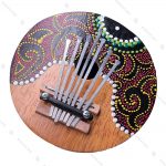 ساز آفریقایی کالیمبا مدل پوست نارگیل هفت تیغه