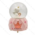 گوی برفی فول طرح خرس تاج به سر