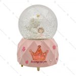 گوی برفی فول طرح خرس تاج به سر