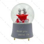 گوی برفی کوکی طرح گل رز و خرس