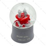 گوی برفی کوکی طرح گل رز و خرس