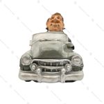 مجسمه ماشین طوسی وکیل Antique Car & Lawyer