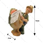 مجسمه جاقلمی مرد ماهی گیر