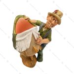 مجسمه جاقلمی مرد ماهی گیر