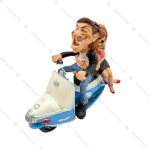 مجسمه مرد و زن موتور سوار