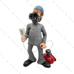 مجسمه مرد رنگ کار