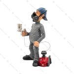 مجسمه مرد رنگ کار