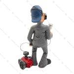 مجسمه مرد رنگ کار