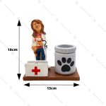 مجسمه و جاقلمی خانم دامپزشک