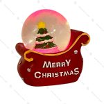 گوی برفی مدل کالسکه و درخت کاج