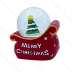 گوی برفی مدل کالسکه و درخت کاج