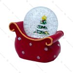 گوی برفی مدل کالسکه و درخت کاج