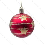 گوی کریسمس طرح ستاره قرمز