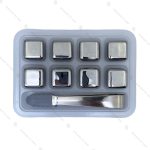 یخ استیل مکعب نقره ای