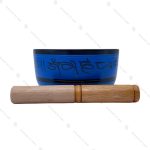 کاسه تبتی آبی طرح بودا سایز یک