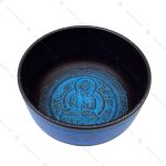 کاسه تبتی آبی طرح بودا سایز یک