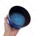 کاسه تبتی آبی طرح بودا سایز یک