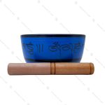 کاسه تبتی آبی طرح ام سایز دو